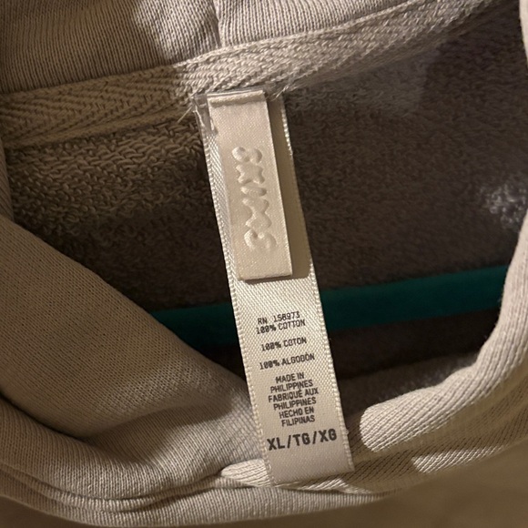 SKIMS Light Gray Lilac Hooded Oversized Sweatshirt Hoodie size XL NWOT Oyster - Picture 2 of 4